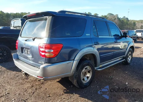 2002 Toyota Sequoia Sr5 V8 z USA, uszkodzony, nr VIN 5TDZT34A02S121503